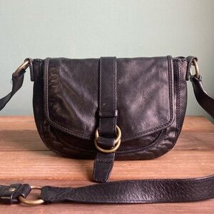 Vintage Cole Haan Leather Crossbody Saddle Bag